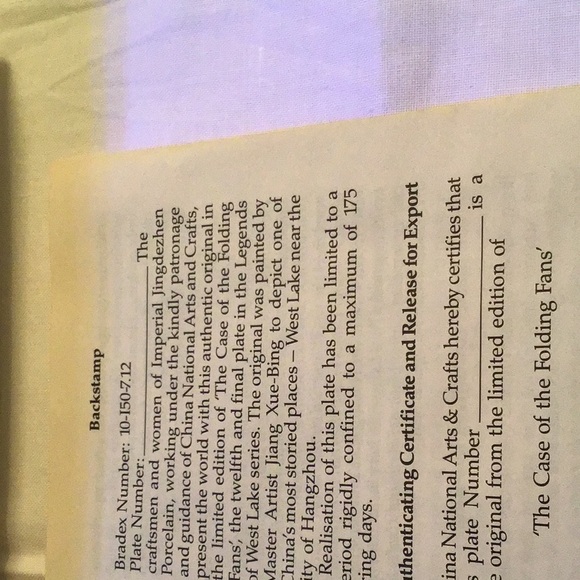 1 of 12 plates from the “Legends of West Lake series” - Picture 8 of 8